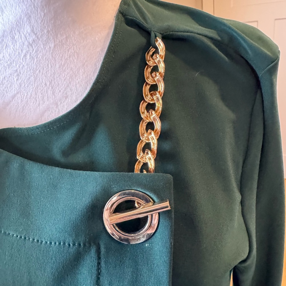 Joseph Ribkoff tunic never worn dark green 14